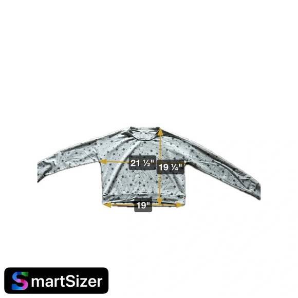 Mikey Joey Star Y2K Crop Sweatshirt Streetwear Small Oversized Indie - Picture 6 of 8